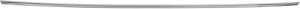 Rear Bumper Molding Center for 2003-2009 Mercedes-Benz CLK-Class, Chrome, Replacement