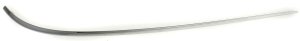 Rear Bumper Molding for Mercedes E-Class Sedan 2003-2009, Right (Passenger) Outer Impact Strip, Small, Chrome, Replacement