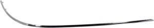 Rear Bumper Molding for Mercedes-Benz E-Class 2010-2013, Right (Passenger) Outer Impact Strip, Chrome, Without AMG Styling Package, Sedan, Replacement