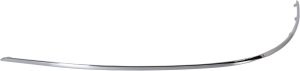 Rear Bumper Molding for Mercedes-Benz E-Class 2010-2013 Sedan, Left (Driver) Outer Impact Strip, Chrome, without AMG Styling Package, Replacement