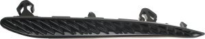 Rear Bumper Molding Impact Strip for Mercedes-Benz E-Class 2014-2016, Left (Driver), Black, with AMG Styling Package, Sedan, Replacement