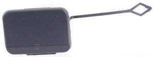 Rear Bumper Tow Hook Cover for Mercedes Benz E-Class Sedan 2010-2013, Right (Passenger), Paint to Match, without AMG Styling Package, Replacement