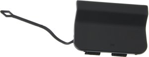 Rear Bumper Tow Hook Cover for Mercedes-Benz C-Class 2012-2015, Cpe/Sedan 2012-2014, Primed (Ready to Paint), Replacement