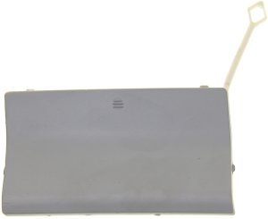 Rear Bumper Tow Hook Cover for Mercedes-Benz C-Class 2008-2011, Primed (Ready to Paint) Gray, with AMG Package, Replacement
