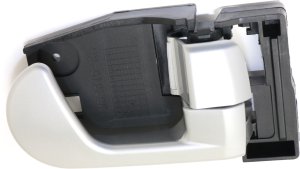 Front Interior Door Handle for Mitsubishi Galant 2004-2012, Right (Passenger), Silver, Plastic (=Rear), Replacement