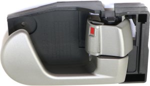 Front Interior Door Handle for Mitsubishi Galant 2004-2012, Right (Passenger), Gray, Plastic (=Rear), Replacement