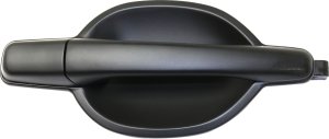 Front Exterior Door Handle for Mitsubishi Endeavor 2004-2011, Right (Passenger), Primed (Ready to Paint) Black, Plastic, without Keyhole, Replacement