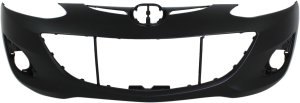 Front Bumper Cover for 2011-2014 Mazda 2, Primed (Ready to Paint), Replacement