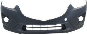 Front Bumper Cover for Mazda CX-5 2013-2016, Upper Primed (Ready to Paint), Lower Textured, Replacement