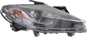 Headlight for Mazda CX-9 2013-2015 Right (Passenger) Side, Lens and Housing, Xenon, Without HID Kit, Replacement