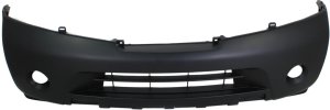 Front Bumper Cover for Nissan Armada 2008-2015, Primed (Ready to Paint) Top, Textured Bottom, Without Park Distance Sensor, Replacement