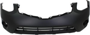 Front Bumper Cover for Nissan Rogue 2011-2013, Rogue Select 2014-2015, Primed (Ready to Paint), Fits S, SL, SV Models, Replacement