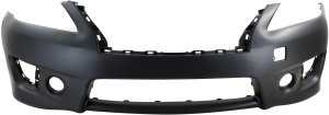 Front Bumper Cover for Nissan Sentra 2013-2015, Primed (Ready to Paint), Sport Type, SR Model, Replacement