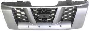 Grille for 2005-2008 Nissan XTERRA, Painted Silver Shell with Painted Gray Insert, Replacement