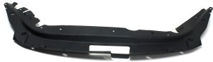 Radiator Support Cover for Nissan Sentra 2013-2015, Upper Position, Textured Finish, Made of Plastic, Replacement
