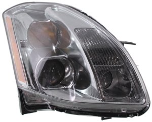 Headlight Assembly for Nissan Maxima 2005-2006, Right (Passenger) Side, with HID/Xenon, Includes HID Kit, Replacement