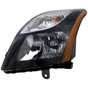 Headlight Assembly for Nissan Sentra 2010-2012, Left (Driver), Halogen, Black Interior, SR/SE-Racing/SE-Racing Spec V Models, Replacement