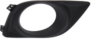 Front Fog Light Molding for Nissan Versa 2012-2014, Right (Passenger), Textured Black, Sedan, Replacement