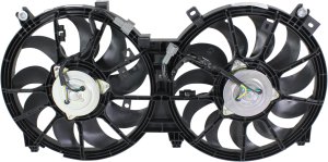 Radiator Fan Assembly, Dual Type for Nissan Maxima (2009-2014), Replacement