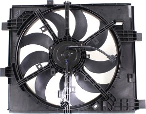 Radiator Fan Shroud Assembly for Nissan Juke 2011-2017, Without Control Module, Replacement