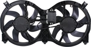 Radiator Fan Assembly with Control Module for Nissan Pathfinder (2013-2020) and Infiniti QX60 (2014-2020), Replacement