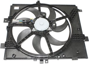 Radiator Fan Assembly for Nissan Versa 2013-2019, Versa Note 2014-2017, Excluding Automatic CVT Transmission, Replacement