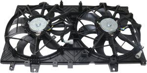 Radiator Fan Assembly for Nissan Rogue 2014-2020, Dual Fan, Excludes Hybrid Model, Replacement
