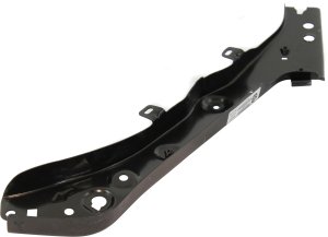 Radiator Support Right (Passenger) Side Upper Tie Bar for Nissan Rogue 2008-2013, Rogue Select 2014-2015, Black, Steel, Replacement