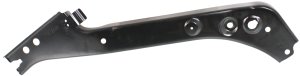 Radiator Support Upper Tie Bar for Nissan Rogue 2008-2013, Rogue Select 2014-2015, Left (Driver) Side, Black Steel, Replacement