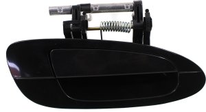 Front Exterior Door Handle for Nissan Altima 2002-2006, Right (Passenger), Smooth Black, without Keyhole, Replacement