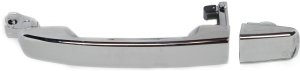 Front Exterior Door Handle for Nissan Maxima 2004-2008, Frontier 2005-2015, Right (Passenger), All Chrome (=Rear Right/Left (Driver)), Replacement