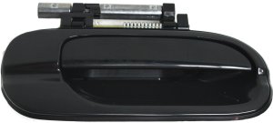 Front Exterior Door Handle for Nissan Sentra 2000-2006, Right (Passenger), Smooth Black, Without Keyhole, Plastic, With Keyless Entry, Replacement