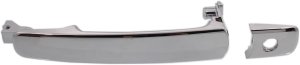 Front Exterior Door Handle for Infiniti FX35/FX45 2003-2008 and Nissan Rogue 2008-2013, Left (Driver), Chrome, with Keyhole, without Keyless Entry, Replacement