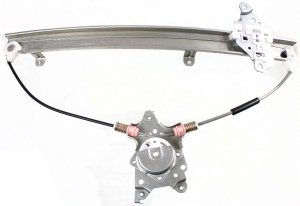 Front Window Regulator for Nissan Sentra 2000-2006, Left (Driver), Power, without Motor, 2-Pin Plug, Replacement
