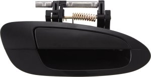 Smooth Black Rear Exterior Door Handle for Nissan Altima 2002-2006, Right (Passenger) Side, Replacement
