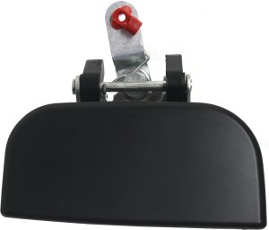 Rear Exterior Door Handle for Nissan Pathfinder 1996-2004, Right (Passenger), Smooth Black, Replacement