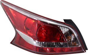 LED Type Tail Light Assembly for Nissan Altima Sedan 2013, Left (Driver), Replacement