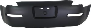 Rear Bumper Cover for Nissan 350Z 2003-2009, Primed (Ready to Paint), Excluding Grand Touring, Nismo, Performance, Track Models, Replacement