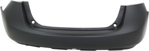 Rear Bumper Cover for Nissan Rogue 2008-2013, Rogue Select 2014-2015, Primed (Ready to Paint), Compatible with S, SL, and SV Models, Replacement