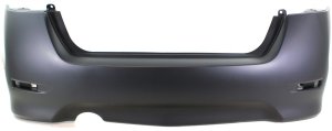 Rear Bumper Cover for Nissan Sentra 2013-2015, Primed (Ready to Paint), Sport Type, SR Model, Replacement