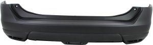 Rear Bumper Cover for Nissan Rogue 2014-2016, Primed (Ready to Paint), Replacement