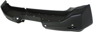 Rear Bumper Cover for Nissan Armada 2008-2015, Primed (Ready to Paint), with Sensor Hole, Replacement
