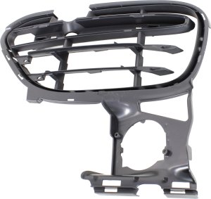 Front Bumper Grille for Porsche Cayenne, 2011-2014, Left (Driver) Side, Textured Black, Suitable for GTS 2013-2014, Turbo, Turbo S Model, Replacement