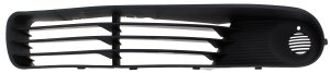 Fog Light Cover for Pontiac G6 2005-2009, Left (Driver) Outer, Adhesive, Textured Gray, w/o Fog Lights, Replacement