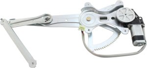 Front Window Regulator with Motor for Pontiac Vibe 2003-2008, Right (Passenger) Side, Power, Replacement