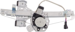 Rear Window Regulator for Pontiac G8 2008-2009 / Chevrolet Caprice 2011-2017, Right (Passenger), Power, with Motor, Replacement