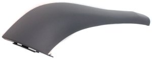 Rear Bumper End for Pontiac Torrent 2006-2009, Right (Passenger) Side, Lower Section, Textured Black, Excluding GXP Model, Replacement