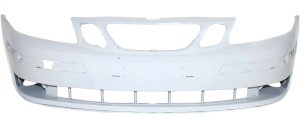 Front Bumper Cover for SAAB 9-3 (2003-2007), Primed (Ready to Paint), without Headlight Washer Holes, Replacement