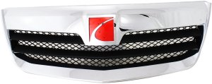 Chrome Shell/Black Insert Grille for 2007-2010 Outlook, GMC Vehicle Replacement