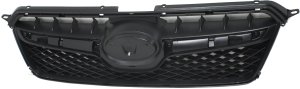 Grille for Subaru XV Crosstrek 2013-2015, Black Shell and Insert, Replacement